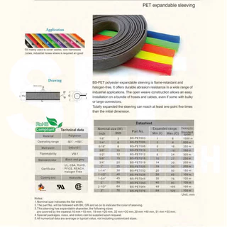 [ 1 เมตร ] สายถัก 6mm Expandable Braided Cable Sleeving ปลอกหุ้มสายไฟไนล่อน อย่างหนา ทนความร้อน Cable Sleeving ปลอกหุ...