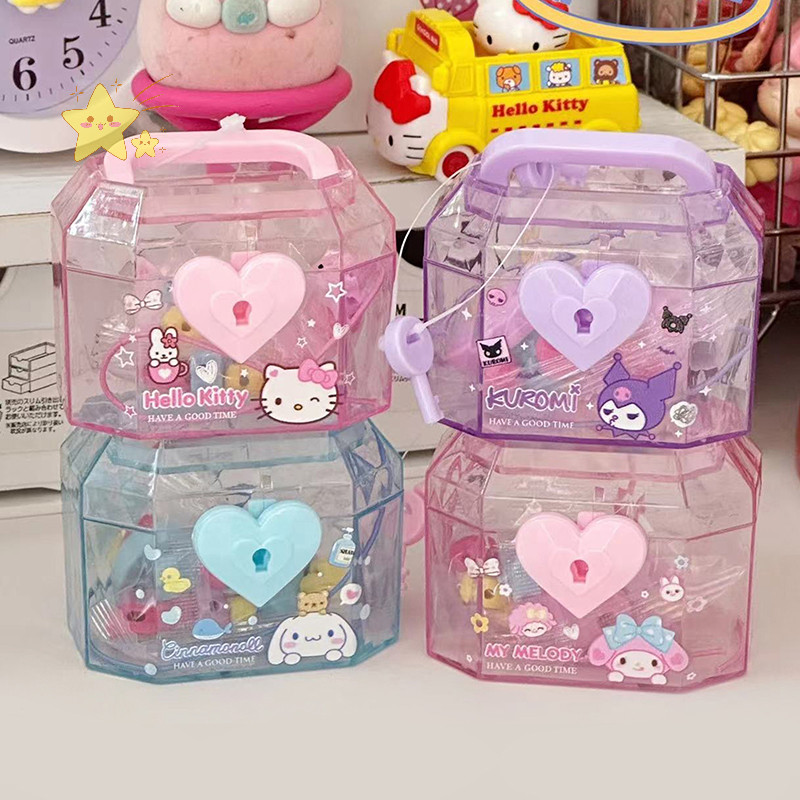 ซื้อ [JBTH] Kawaii Sanrio Kuromi กล่องเก็บล็อค My Melody Treasure Chest Eraser ความสนใจ Diy Mini ยางลบเครื่องเขียนของขวัญเด็ก [JB]