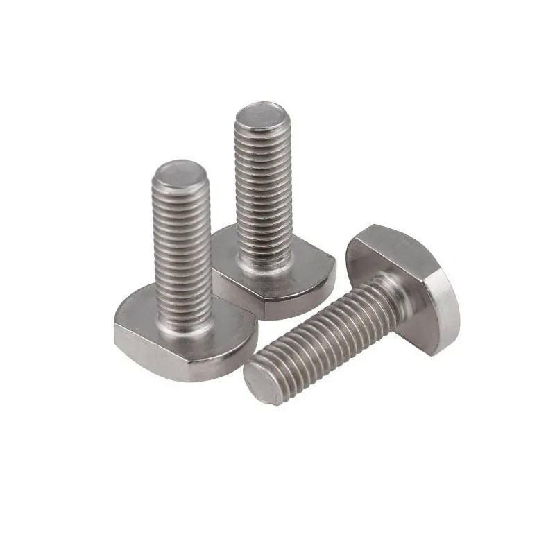 4PCS T-Bolt 304 Stainless Steel T Bolts T-Slot T Head Bolt Hammer Clamp Screw A2-70 M6 6MM X 40MM A2