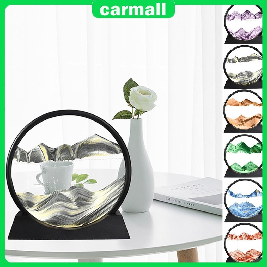 3d Deep Sea Sand Art Creative 7in 3D Moving Sand ภาพวาดรอบแบบไดนามิก Moving Sand Art ตกแต่ง SHOPSBC8