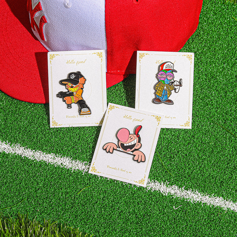 New Era Retro หมวกคลิปการ์ตูนอะนิเมะตัวอักษรอินเทรนด์หมวกตกแต่ง Pin เครื่องประดับอุปกรณ์เสริมของขวัญ