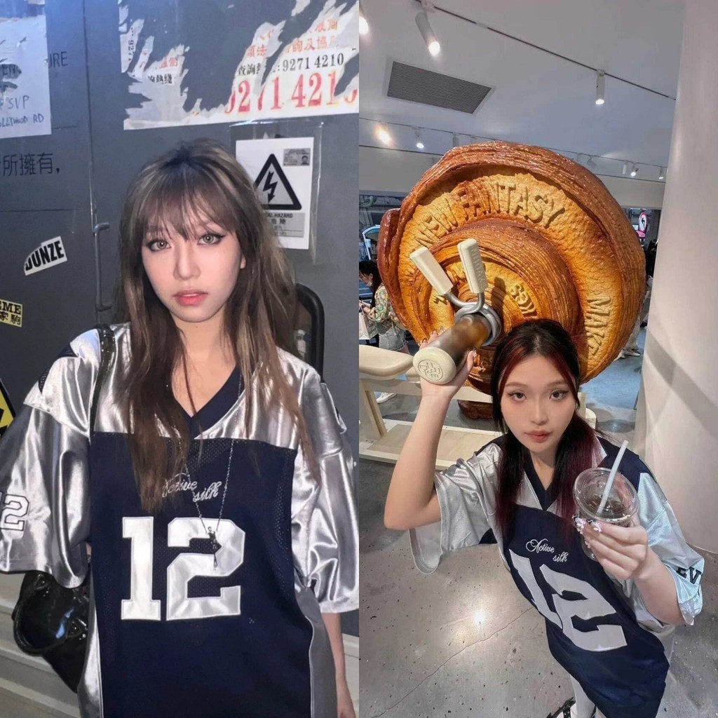 คอวีย้อนยุคอเมริกัน เบอร์ 12เสื้อเจอร์ซีย์กลางแจ้ง ยู นิสซ์ แขนสั้นกีฬาเสื้อยืดขนาดใหญ่เสื้อยืดถนนแฟชั่นบางท็อปส์เสื้อผ้าผู้หญิง