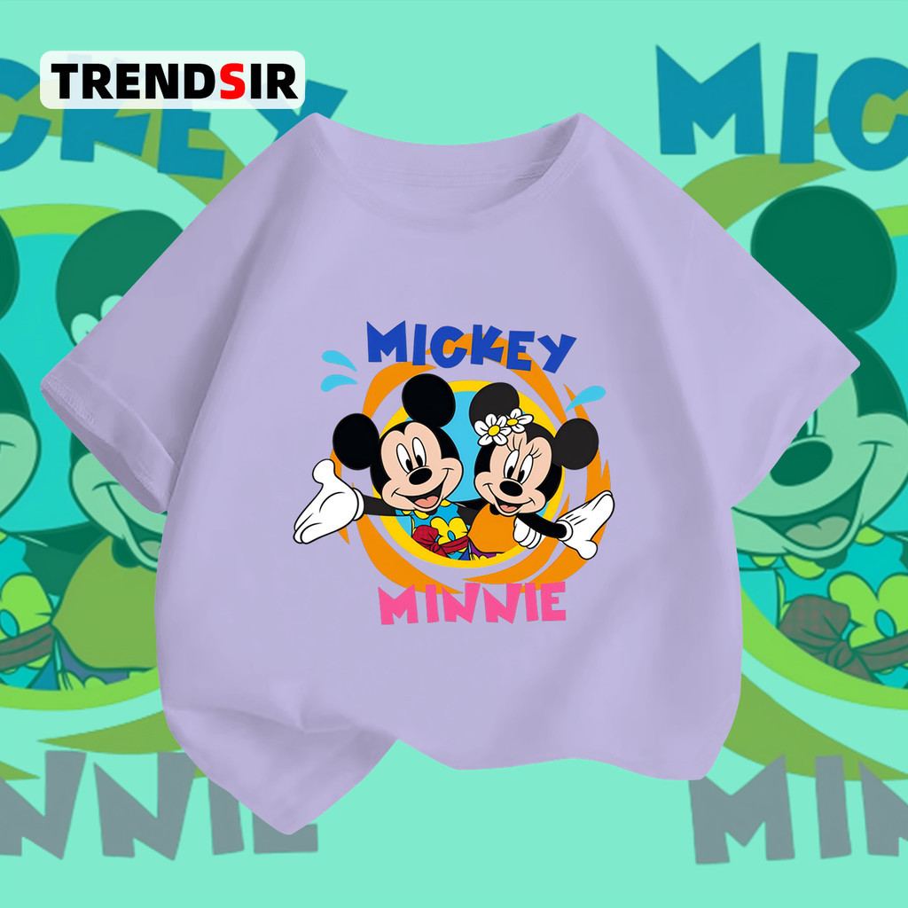 TrendSir พร้อมส่ง เสื้อโอเวอร์ไซส์ เสื้อยืดนิ่ม Disney Mickey Mouse ผ้าคอตตอน 100% Cotton 6สี 100-140