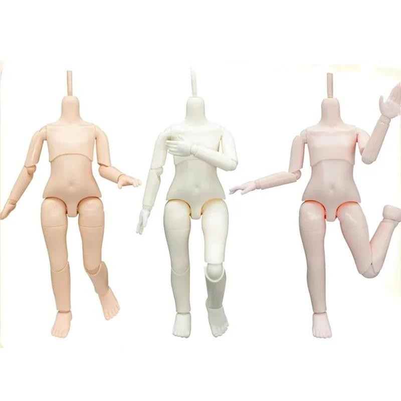 1/6 Bjd Body Part สีขาว/สีชมพู/Tan Skin ตุ๊กตาอุปกรณ์เสริมหลายข้อต่อเคลื่อนย้ายได้ 25 ซม.ความสูงสาวแต่งตัวของเล่น