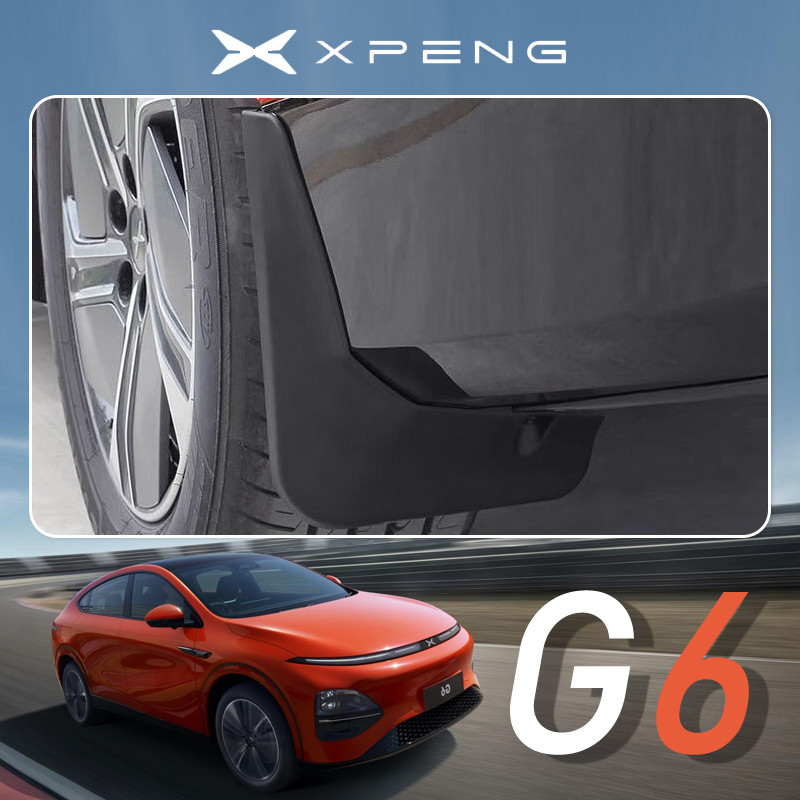 เหมาะสําหรับ XPENG G6 EV Mudguard เฉพาะการเจาะฟรี Mudguard หนัง Mudguard ด้านหน้าด้านหลังล้อ Baffle Mudguard xiaopeng accesory