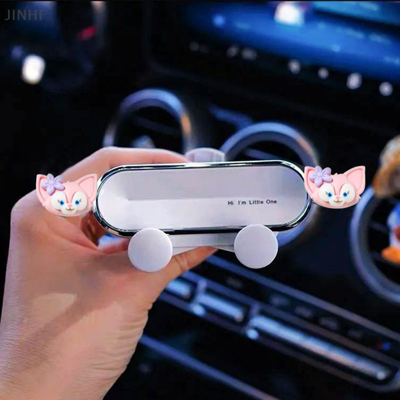 [BestBuyshop] ที่วางโทรศัพท์ในรถยนต์สําหรับช่องระบายอากาศในรถยนต์รองรับโทรศัพท์มือถือน่ารักกระต่ายหมีแรงโน้มถ่วงผู้ถือไม่มีที่วางมือถือแม่เหล็กสําหรับผ