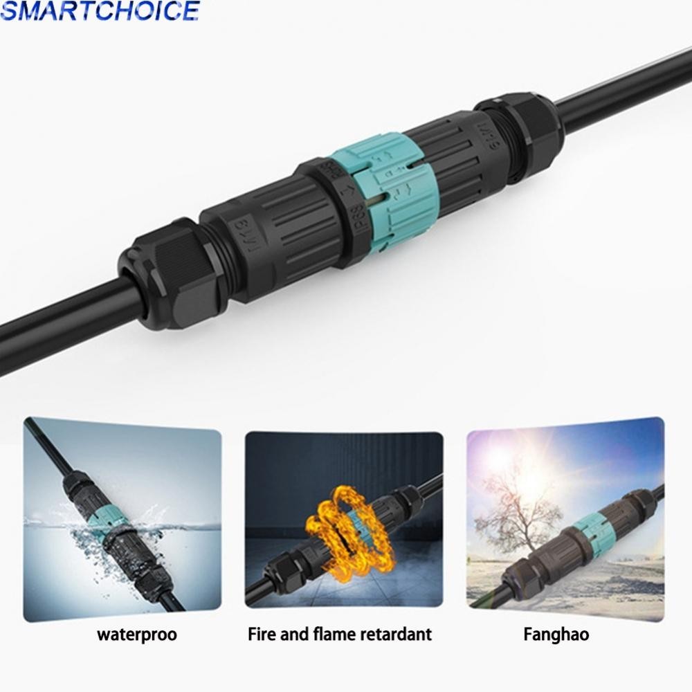 Reverse gender compatible SP13 waterproof inline cable plug socket connector