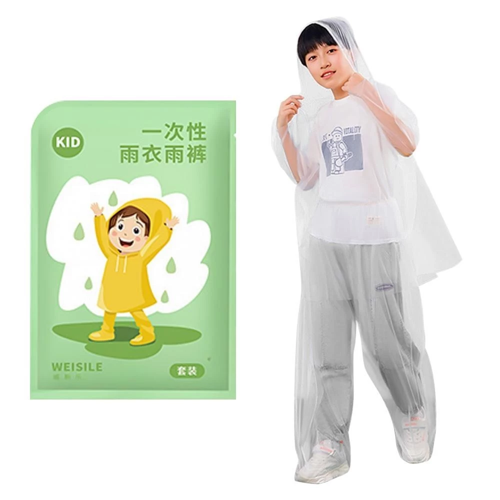 เสื้อกันฝนแบบใช้แล้วทิ้ง สีดำ แบบพกพา thumbnail 6