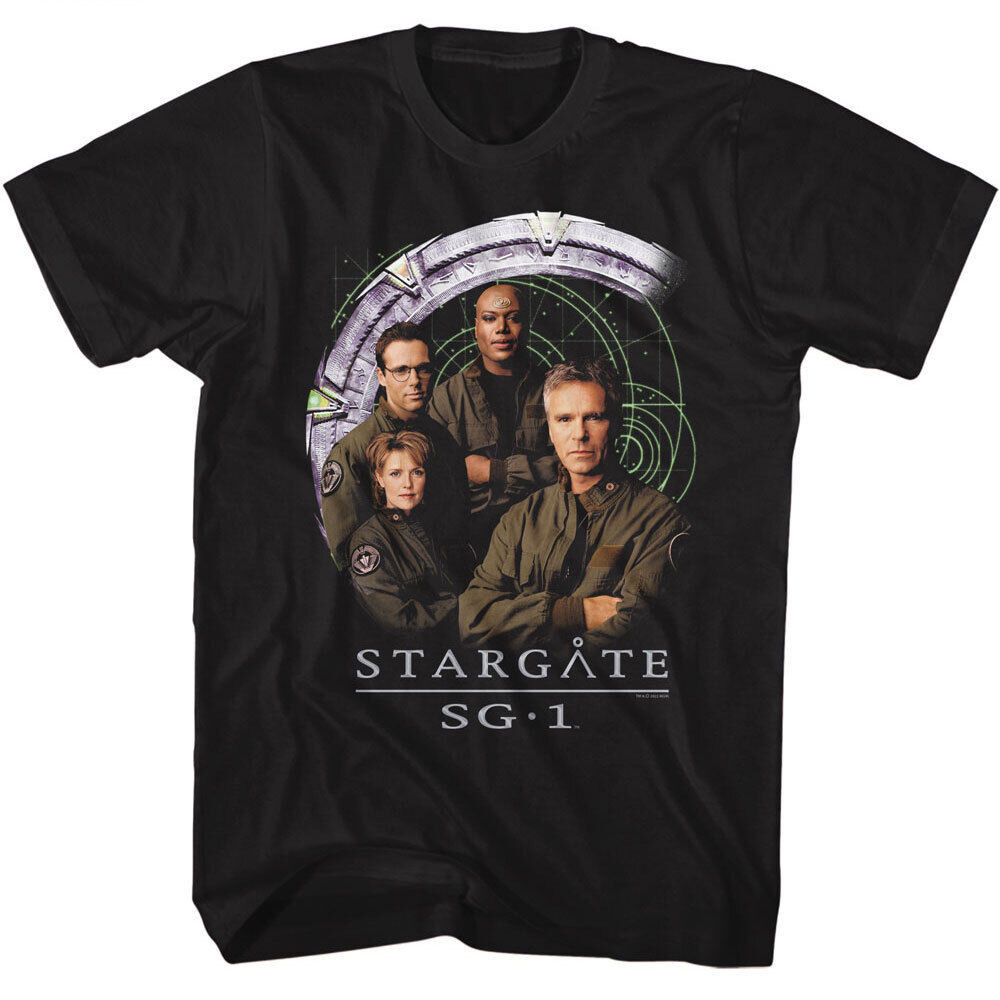 Stargate Sci Fi Tv Show Time Travel To อียิปต์โบราณ Sg 1 Cast Mens T Shirt