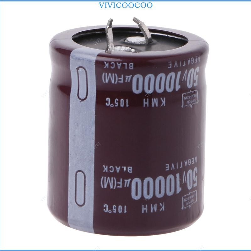 Vivi 10000uF 50V 105°C Power Electrolytic Capacitor Snap Fit