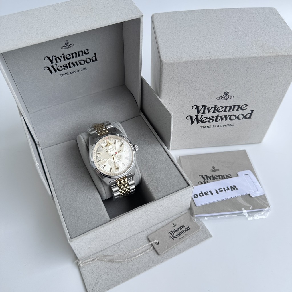 Vivienne Westwood แกะสลัก Star Plate แฟชั่นนาฬิกาชาย/หญิง 39MM
