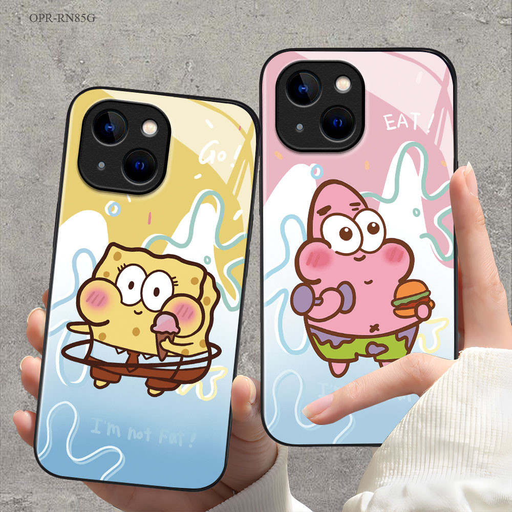 OPPO Reno 8 8Z 7 7Z 6Z 6 5 4 2F F11 F9 F7 F5 Pro Youth 4G 5G เคสออปโป้ Hat Boy Glass Case BL