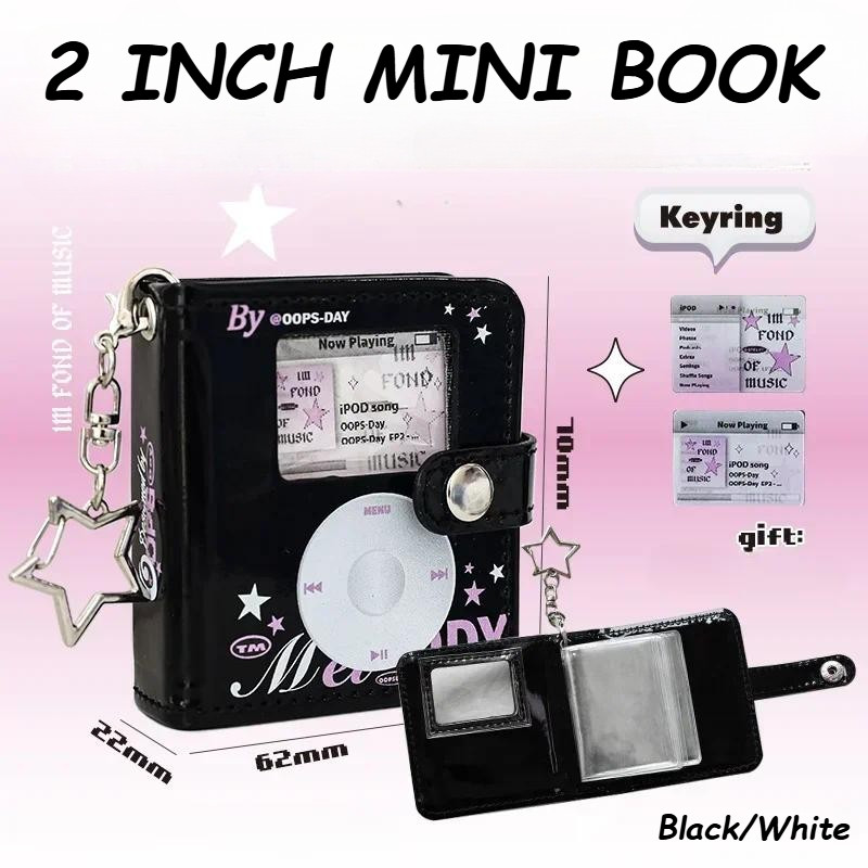 Ins สไตล์หลวมใบอัลบั้มรูปโพลารอยด์มินิอัลบั้ม 2 นิ้วไอดอลKpop Photocardเก็บหนังสือProtectorฝาครอบพวงกุญแจอุปกรณ์เสริม