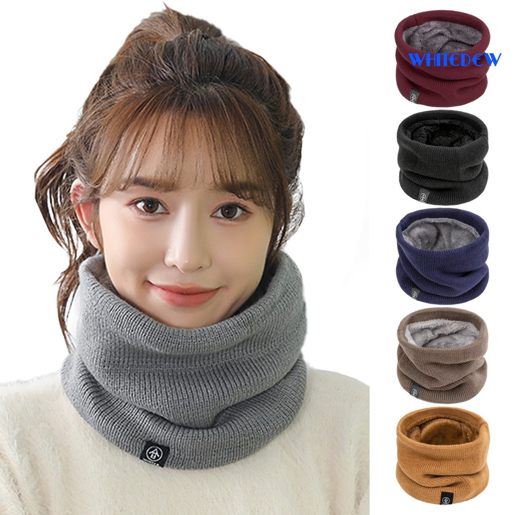 WHT-Usiex ขี่จักรยานคอห่อหนา Soft Plush ยืดหยุ่นปกติ Fit Warm Windproof เย็นทนสีกลางแจ้งเล่นสกีสเก็ต