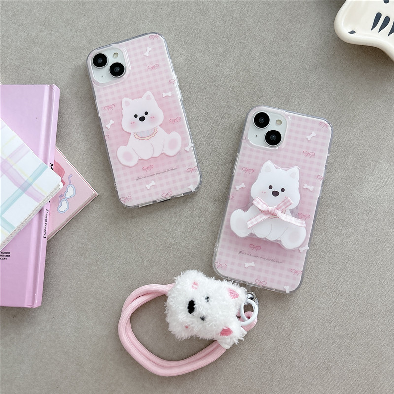 เคสโทรศัพท์ iPhone 15 Pro max 14 Pro max ลายสก๊อตลูกสุนัขวัสดุ TPU กระบวนการ IMD เคสโทรศัพท์พิมพ์สองชั้น