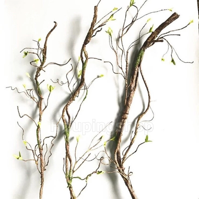 1 ชิ้น 90 ซม.ประดิษฐ์สาขาต้นไม้แห้งพลาสติก Vine Twig Home Wall Decor