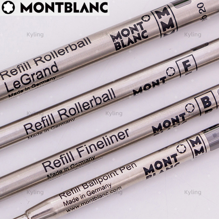MONT Refill 163 M710 Refill ไส้ปากกา Montblanc เส้นละเอียด/โรลเลอร์บอล/เลแกรนด์ สีดำ สีน้ำเงิน ไส้ปา