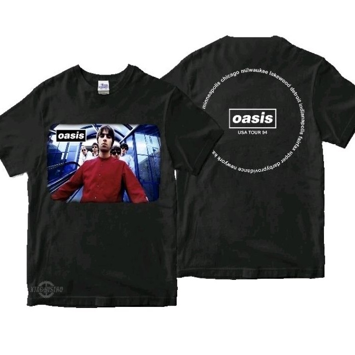 Oasis band T-Shirt - USA TOUR 1994 Premium tshirt oasis definitely britpop