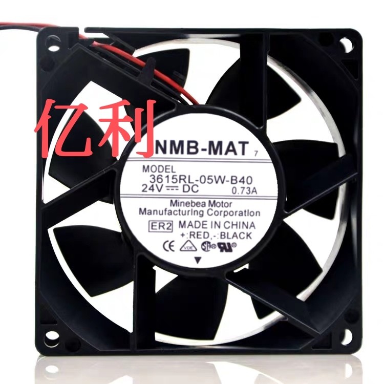 ยี่ห้อใหม่แท้ NMB 3615RL-05W-B40 9038 Fanaco 9CM 24V 0.73A