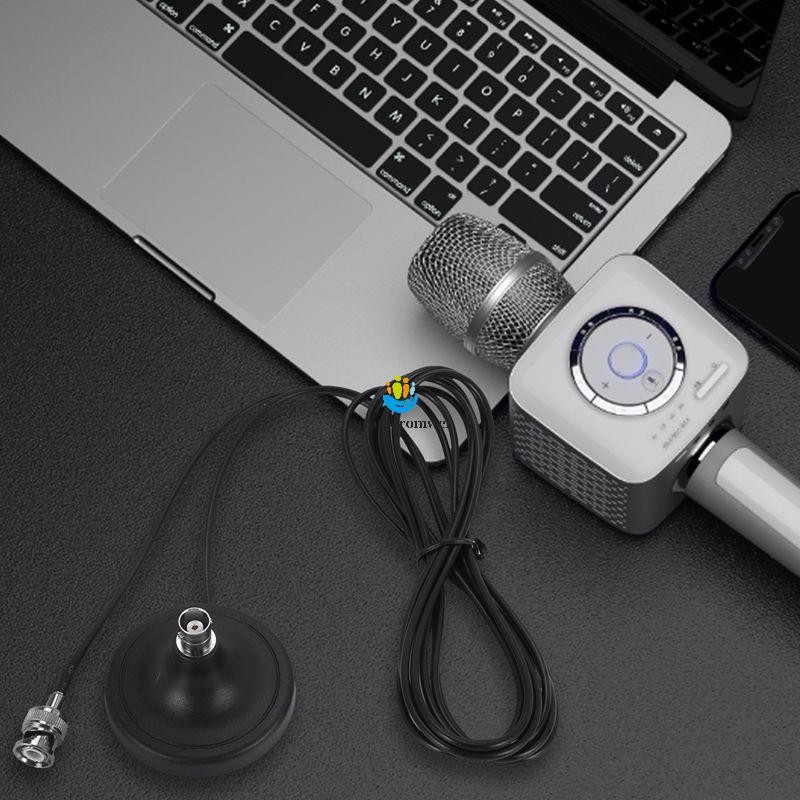 In Stock ฐานเสาอากาศไร้สาย ฐานเสาอากาศไมโครโฟนพร้อมแม่เหล็ก 3 เมตร Rg174 สาย Bnc ชาย Aerial - รูปที่ 2