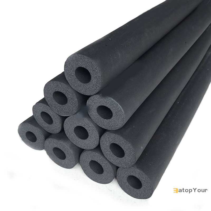 Eatopyour] 1.8M ฟองน้ํายางท่อสีดํากันน้ํา Pipeline ผู้ถือฉนวนกันความร้อน Tubular แขนป้องกันสําหรับเครื่องปรับอากาศใหม่