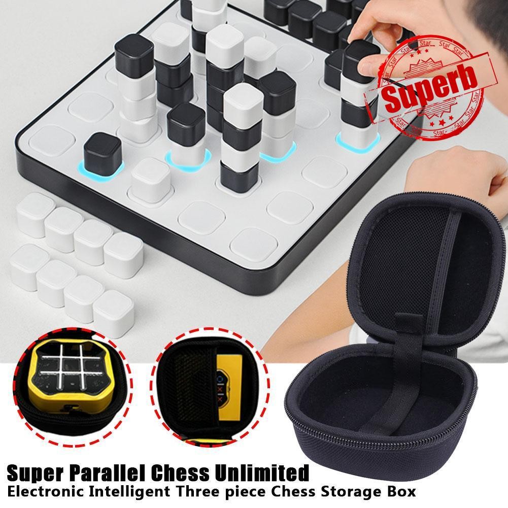 สําหรับ Giiker Tic Tac Toe Bolt เกม 3-in-1 มือถือปริศนากระเป๋าเก็บเกม L8s3