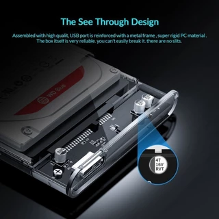 ส่งสินค้าทุกวัน COD ใหม่ ฮาร์ดไดรฟ์ USB 3.0 2.0 HDD SATA Enclosure 2.5inch แบบใส รองรับโปรโตคอล UASP สําหรับ 7-9.5 มม. ขนาด 2.5 นิ้ว รองรับ 6TB
