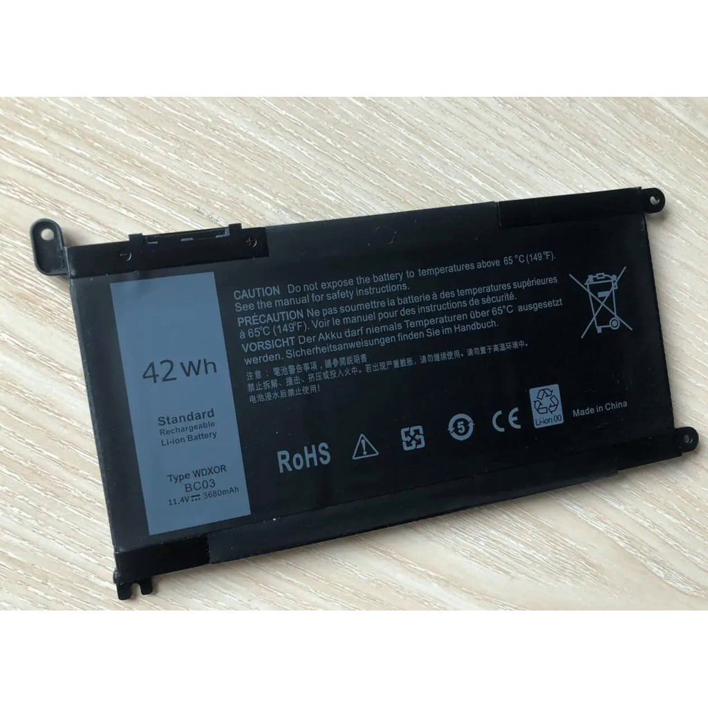 42Wh WDX0R แบตเตอรี่แล็ปท็อป For Dell Inspiron 15 5584 5570 5575 7570 7580 17 5765 5767 5770 5775 P5