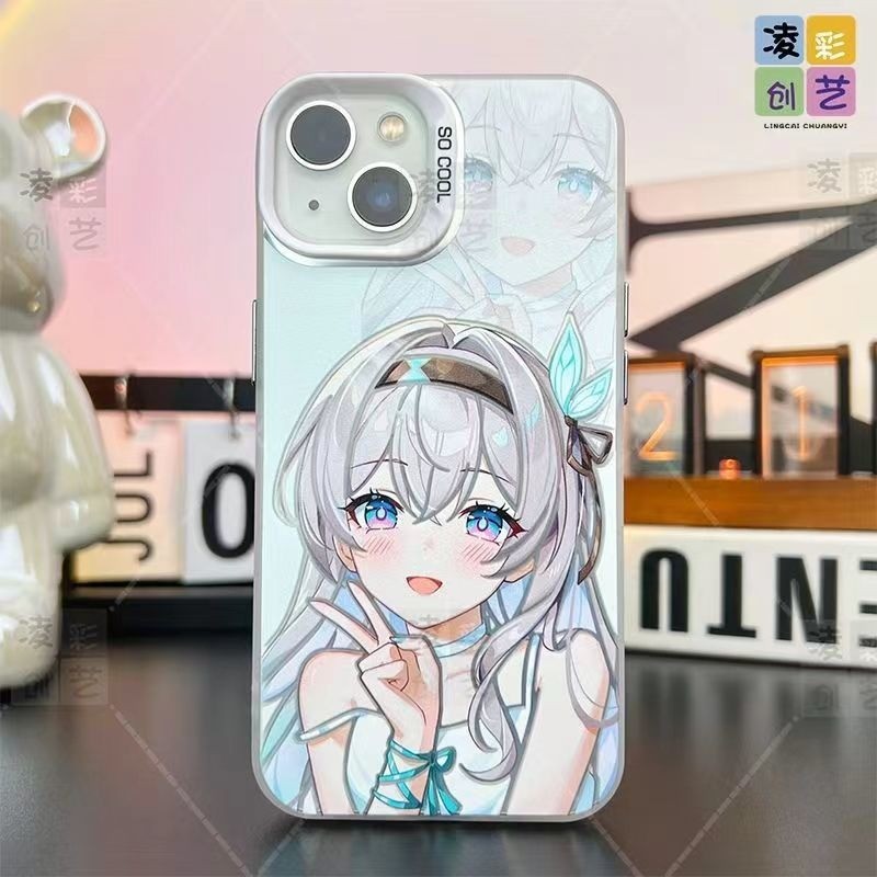 Bierliu เรืองแสง Frosted สีเงินเหมาะสําหรับ iPhone 16 Pro Max 15 14 13 12 11 xs xr 7/8 เคสโทรศัพท์ป้องกันกรณี