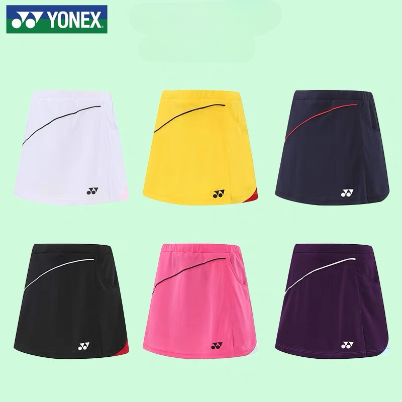 2024 ใหม่เสื้อผ้าแบดมินตันสําหรับผู้หญิง ใช่ แบดมินตันกระโปรงสั้นแห้งเร็วระบายอากาศและป้องกันแสงสะท้อน