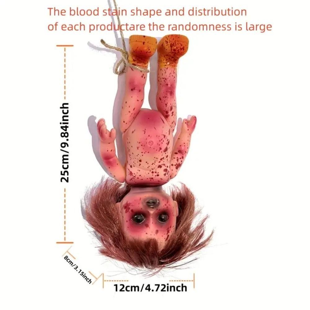 ตุ๊กตาฮาโลวีน KICV, ตุ๊กตาซอมบี้ที่เปิดเผยด้วยมือ, พลาสติก DIY Prop ตกแต่งเทศกาลผี ตุ๊กตา Terror ตกแต่งฮาโลวีน - รูปที่ 2