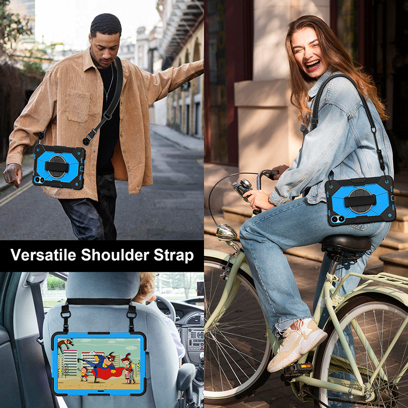 สําหรับ Redmi Pad Pro 12.1 2024 Xiaomi Poco Pad 12.1 นิ้ว 360° ฝาครอบขาตั้งที่จับหมุนได้ เคสกันกระแทกสําหรับงานหนักพร้อมสายคล้องมือ - รูปที่ 6