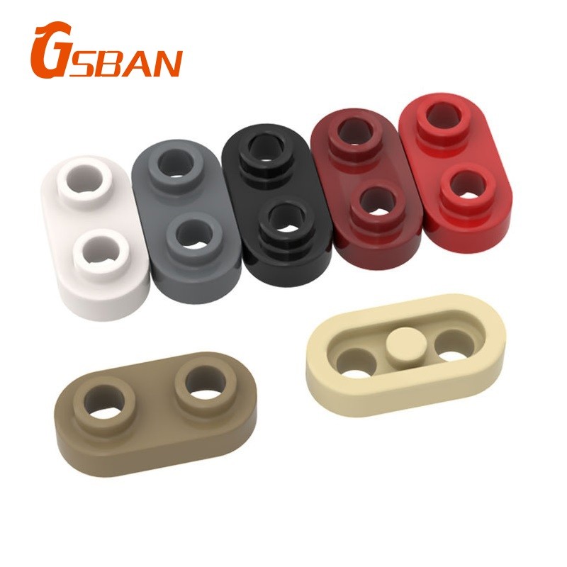 Gsban 35480 อิฐ 10 ชิ้นแผ่นรอบ 1x2 เปิด Studs อนุภาคอาคารบล็อกอุปกรณ์เสริม MOC DIY ของเล่น