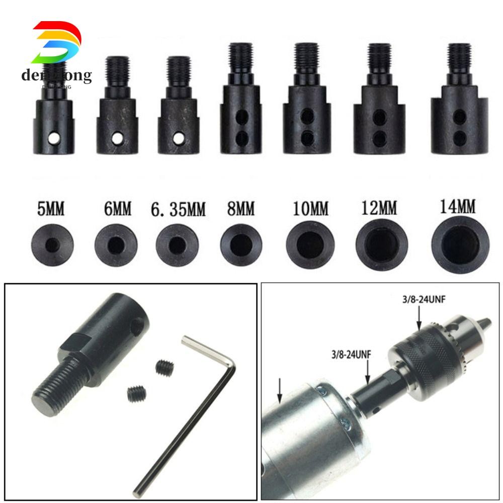 Denglong มอเตอร์เพลา Coupler อะแดปเตอร์หัวจับสีดําอุปกรณ์เสริมสว่านไฟฟ้าใบเลื่อยข้อต่อ
