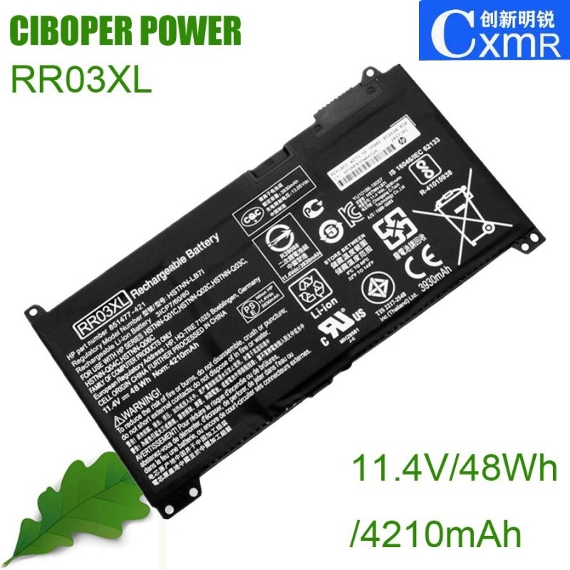 ✪จริง แบตเตอรี่แล็ปท็อป RR03XL For 430 440 450 455 470 G4 Series HSTNN-LB7I HSTNN-PB6W HSTNN-UB7C HT