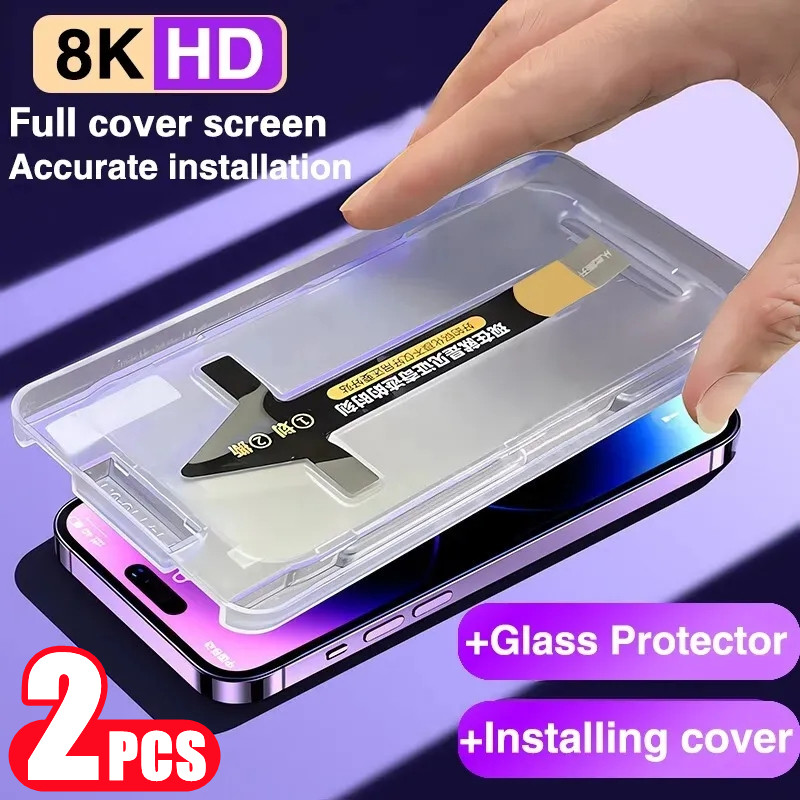 กระจกนิรภัย for OPPO A18 A57 A17 A38 A58 A78 A53 A5 A9 2020 A74 5G Realme C53 C33 C51 C17 ติดตั้งง่าย ฟิล์มกันรอยหน้าจอ