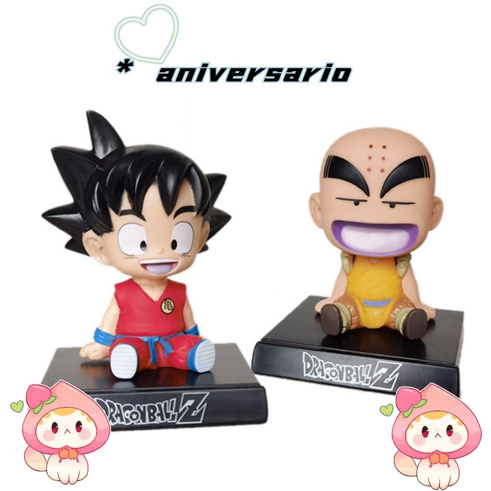 Aniversario โมเดลดราก้อนบอล โมเดลตัวละครซุปเปอร์ตัวละครในวัยเด็กสี ที่วางโทรศัพท์ PVC