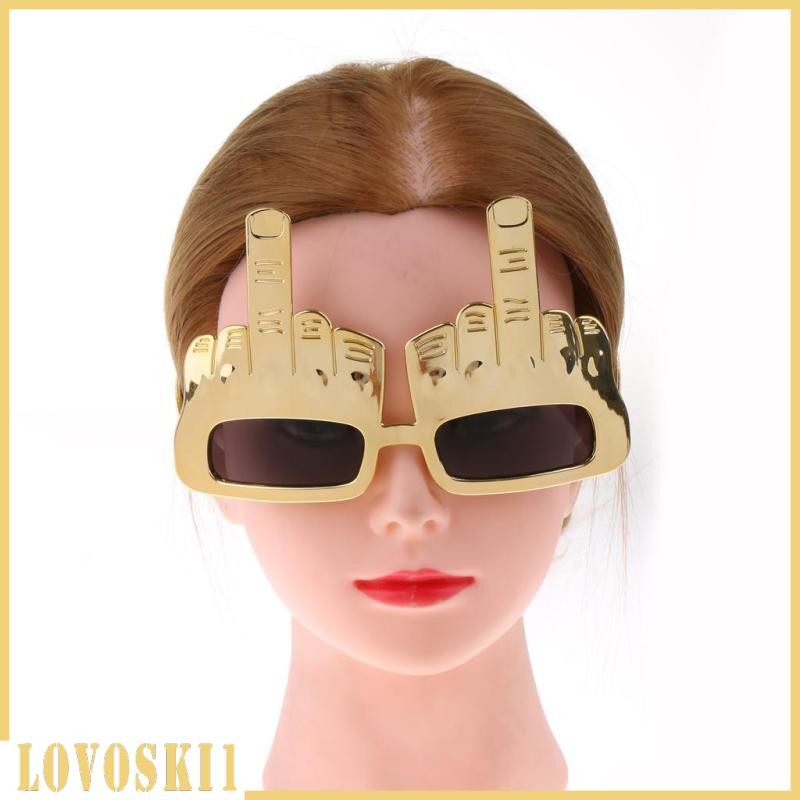 [LOVOSKI1] แว่นกันแดดตลกนิ้วกลางแฟนซีแต่งตัวแว่นตาเครื่องแต่งกาย