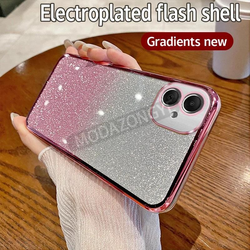 SAMSUNG สําหรับsamsung Galaxy A06 กรณีElectroplating Soft Glitter TPUปกหลังSamsung Galaxy A06 SM-A06