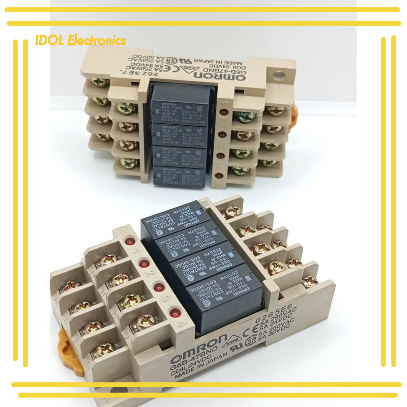 ราคาถูก! G6B-47BND รีเลย์ Omron 1174  G6B-47BND COIL:24VDC MADE IN JAPAN ส่งของทุกวัน