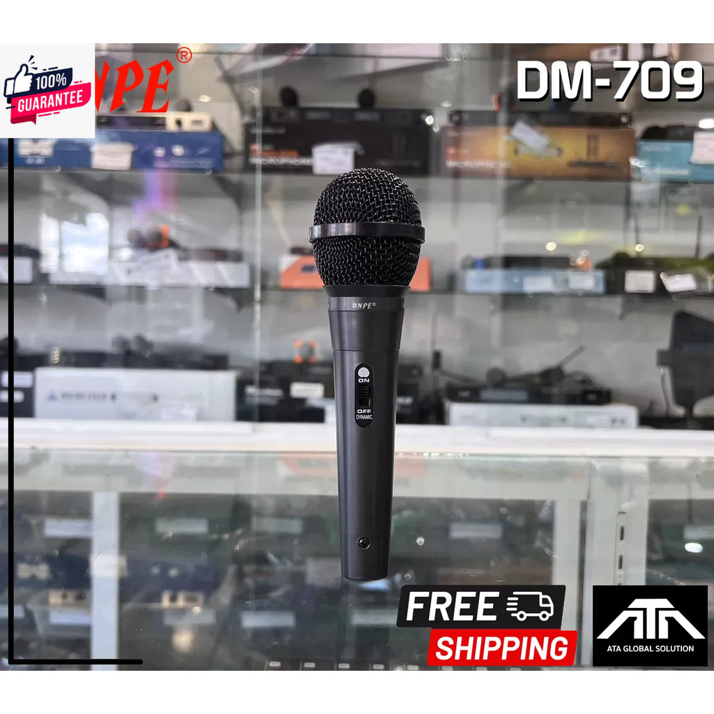 ไมค์  NPE DM-709 NPE ไมโครโฟน ไมค์สาย คาราโอเกะ Wired Microphone ไมค์ NPE DM 709 DM709