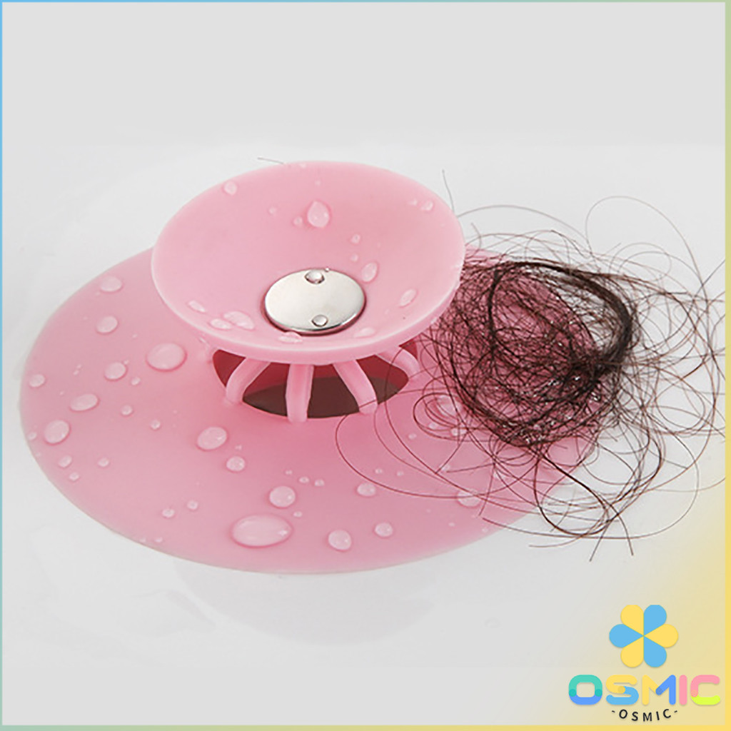 MIC จุกปิดท่อ ที่ปิดท่อน้ำทิ้ง กรองเส้นผม ป้องกันท่ออุดตัน ฝาปิดท่อดักจับสิ่งสกปรก flex drain store & hair catcher