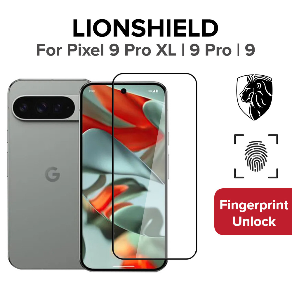 (MY) Lionshield Google Pixel 9 Pro XL / 9 Pro / 9 ตัวป้องกันหน้าจอ Clear / Privacy Tempered Glass - ปลดล็อคลายนิ้วมือ