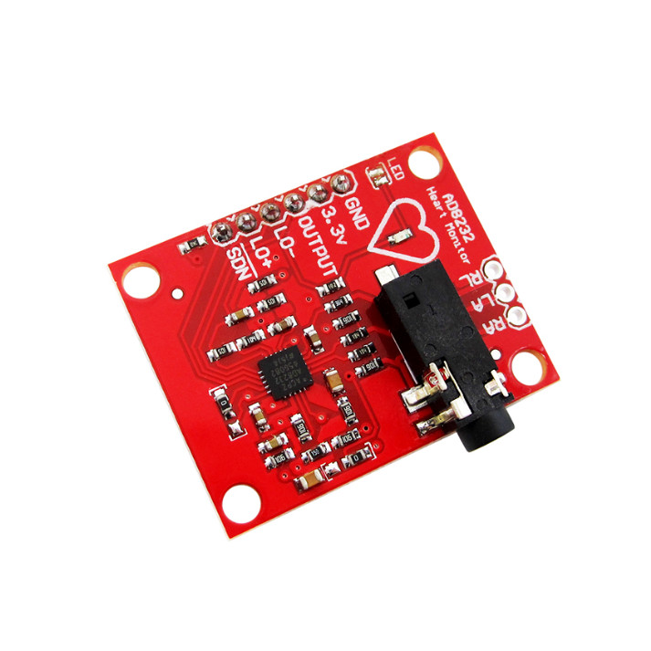 8232 AD8232 Ecg การวัดทางสรีรวิทยา Ecg โมดูลเซ็นเซอร์ตรวจสอบชีพจรหัวใจ Ecg