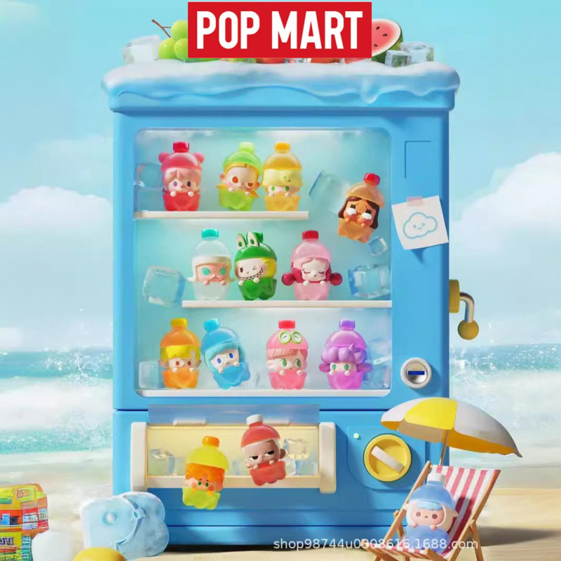 POP MART POP Bean อนุภาคน่ารักน้ำผลไม้ที่มีสีสันน้ำผลไม้น่ารัก popbean Series เครื่องประดับของแท้อย่างเป็นทางการ Toys