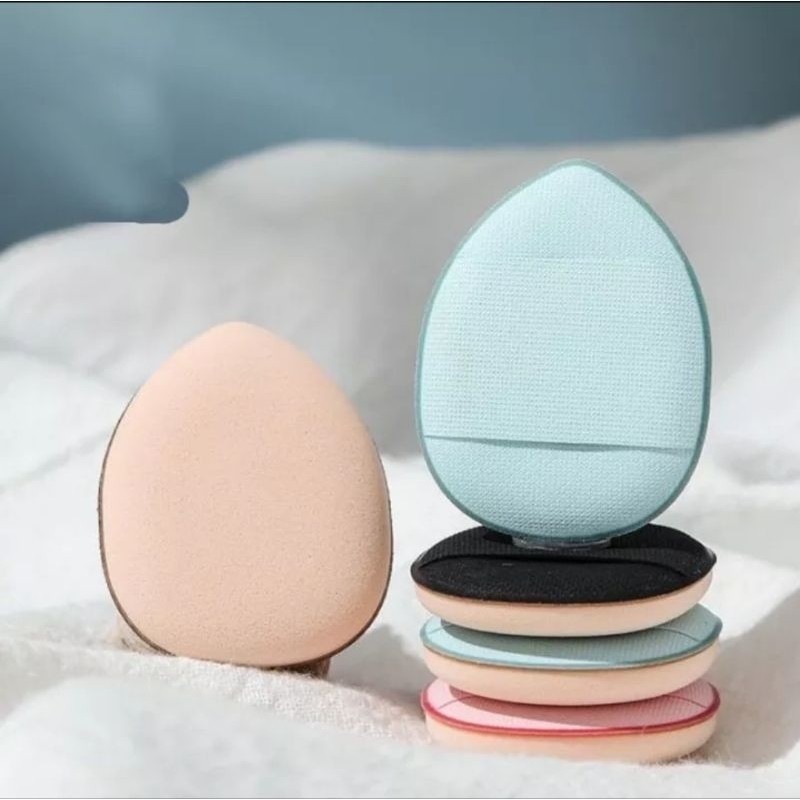 (C13)[แพค3ชิ้น] พัฟแต่งหน้า พัฟแป้งฝน พัฟคุชชัน ทรงหยดน้ำ หนานุ่ม พัฟฟองน้ำมินิ สำหรับลงรองพื้น คอนซ