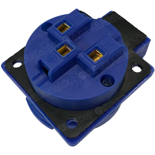 [ 1 ชิ้น ] PP-313 AC Power Plug เต้ารับ AC 3ขา 13A 250VAC 2P+E IP54 กันละออง กันฝุ่น Power Plug 3P INDUSTRIAL PLUG an...