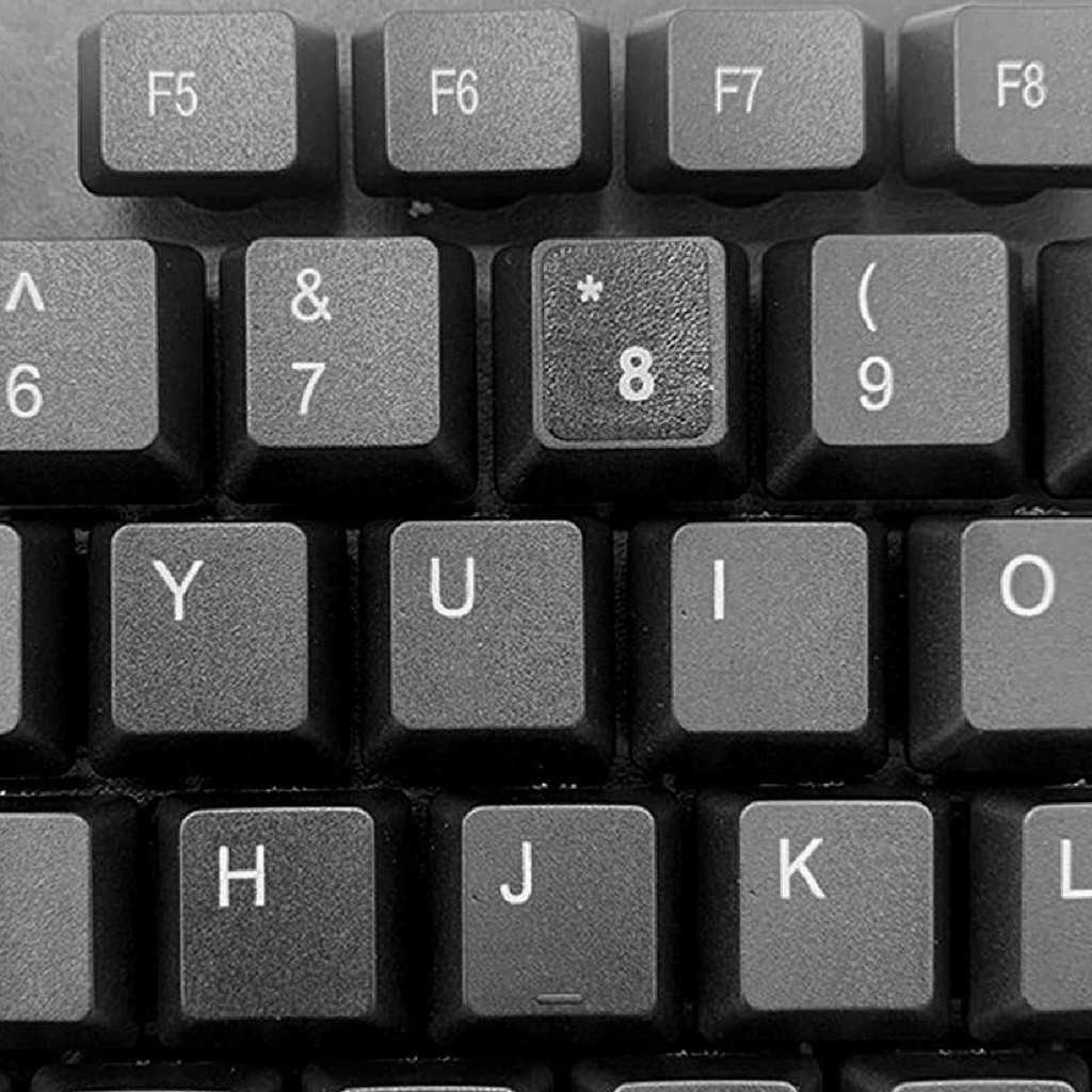 ร้านคนไทย! 1ชิ้น sticker keyboard thai สติ๊กเกอร์ภาษาไทยคีย์บอร์ด ภาษาอังกฤษ สีขาวดำ