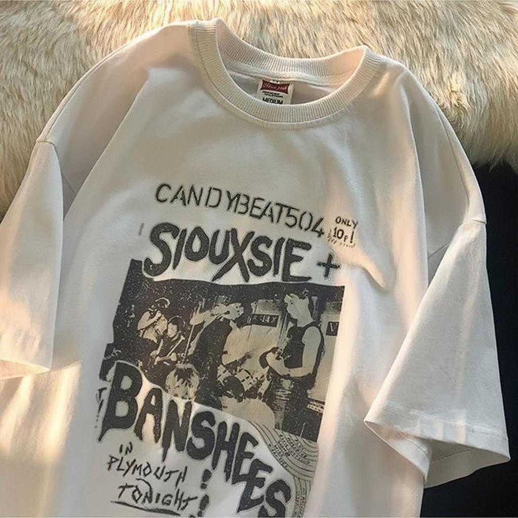 ปกติ เสื้อยืดสไตล์วินเทจ ทรงเท่ๆ ใส่สบาย ผ้า เนื้อผ้าดี ไม่บาง ลายเก๋ๆ มีหลายไซซ์ เหมาะกับทุกเพศ ทุกวัย สินค้าพร้