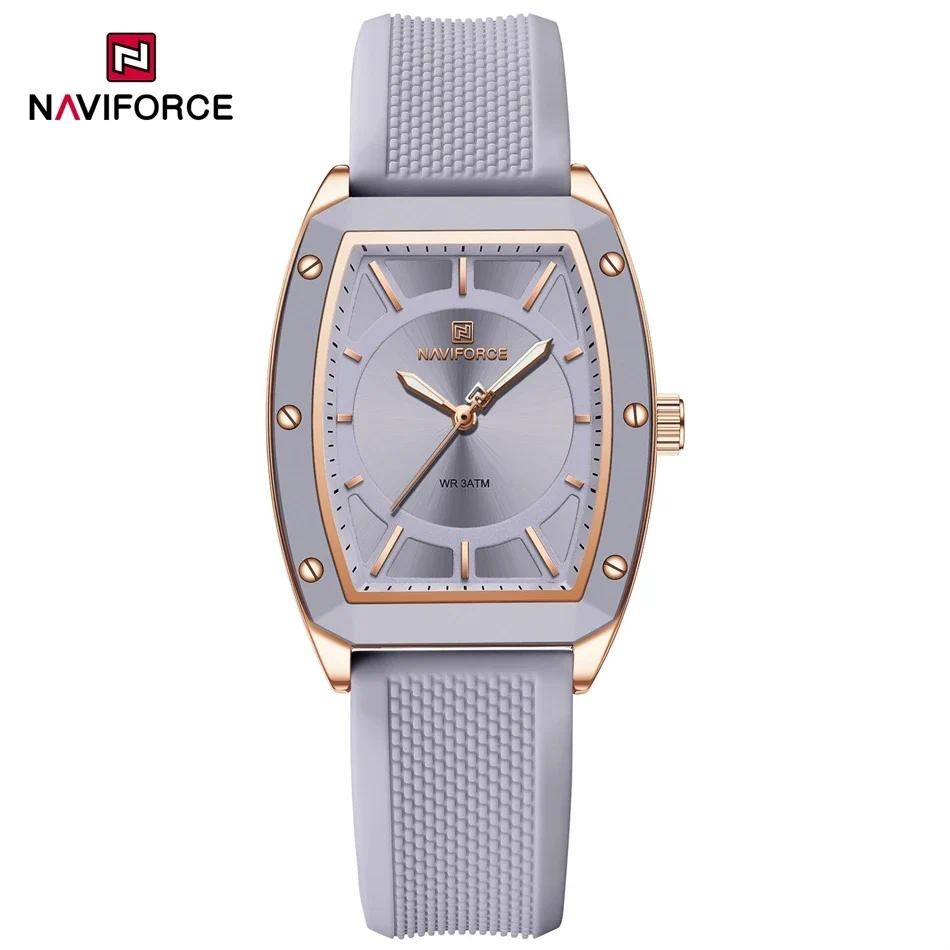 Naviforce NF5049 ผู้หญิงแบรนด์ชั้นนํานาฬิกาดิจิตอลหรูหรา 3Bar กันน้ําสุภาพสตรีนาฬิกาแฟชั่นกีฬา Casual Lady นาฬิกา